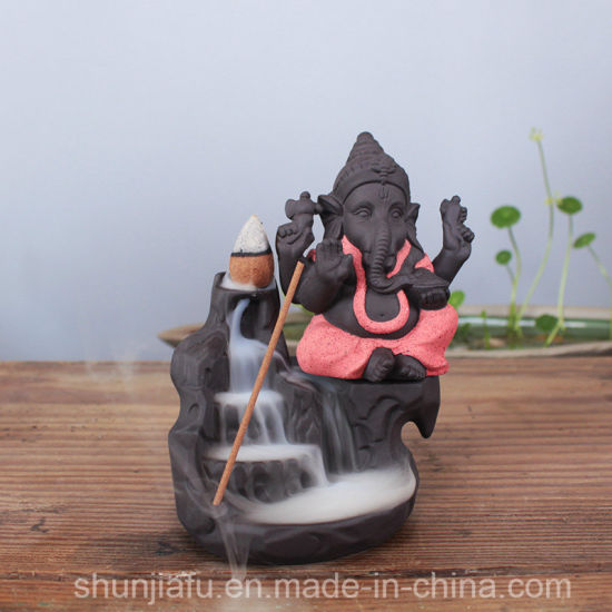 Keramischer Ganesh Weihrauchbrenner zur Dekoration