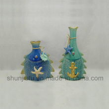 Keramik Marine Serie Vase Figur