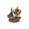 Keramik golden Ganesha Backflow Weihrauchbrenner Wasserfall Gegenstrom Smog