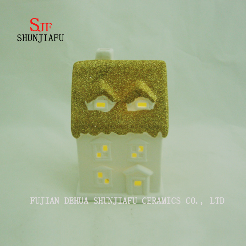 Kleine Haus Kerzenhalter Leuchtturm - Keramik Kerzenhalter - B.