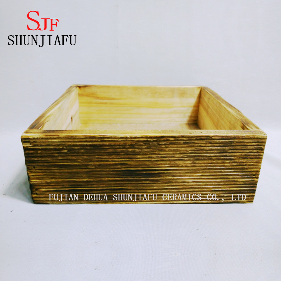 Blumen Holz Pflanzer Box f&uuml;r Pflanzen
