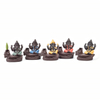 Home Stick Inhaber grün Ganesha Backflow Weihrauchbrenner Elefantengott Emblem Glückverheißend und Erfolg Keramikkegel Räuchergefäß Home Decor