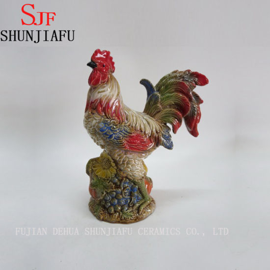 Hahn Hahn Küken Keramik Keramik Tierfigur