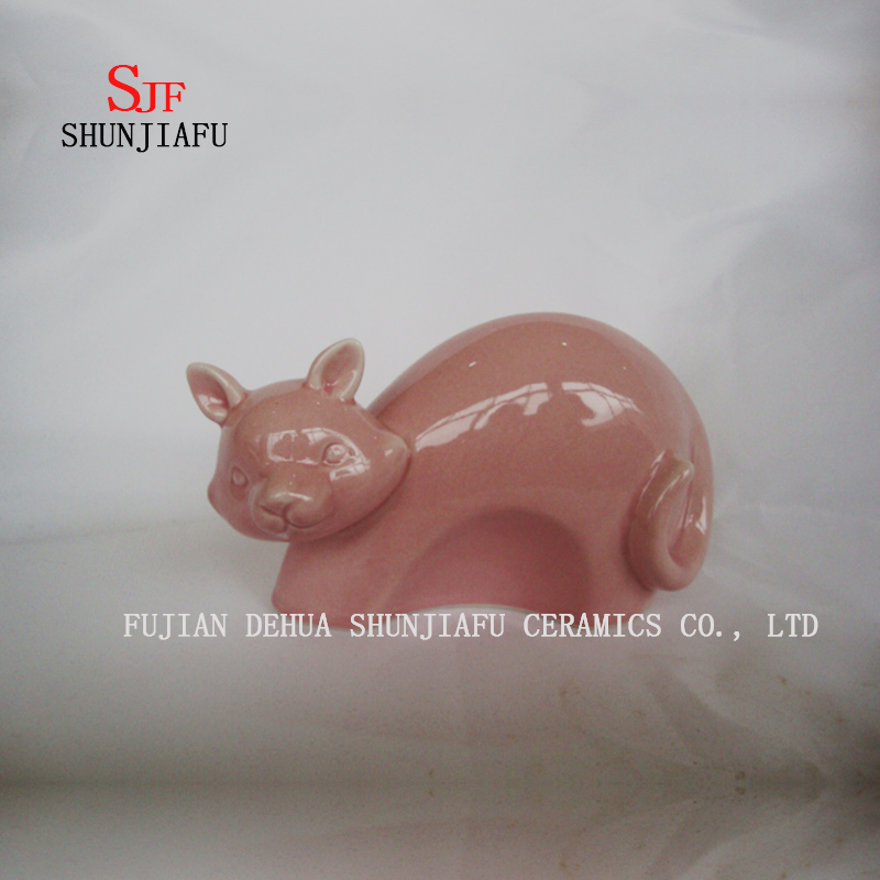 Einfaches kreatives Keramikk&auml;tzchen, Heim- / B&uuml;ro- / Schreibtischdekoration