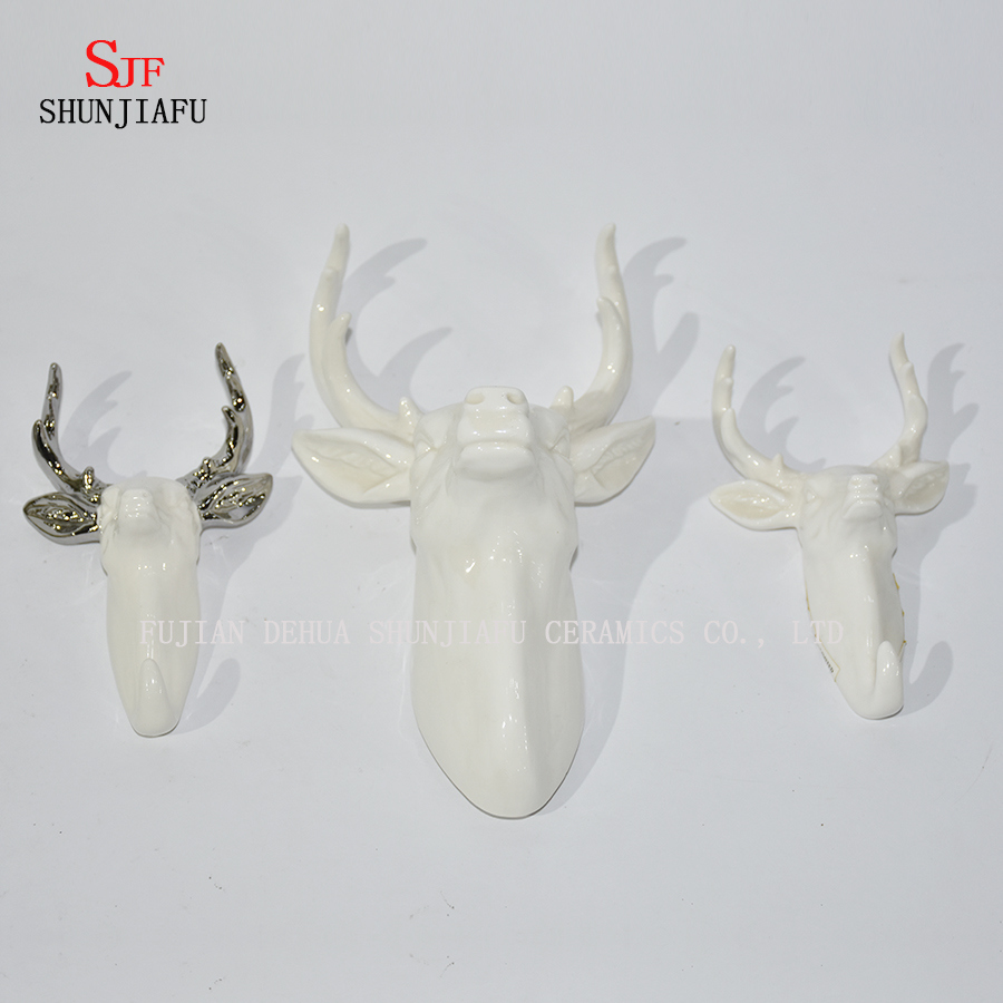 Keramik Taxidermie Hirschkopf Wanddekoration Dekoration / Galvanik Antilopenhorn