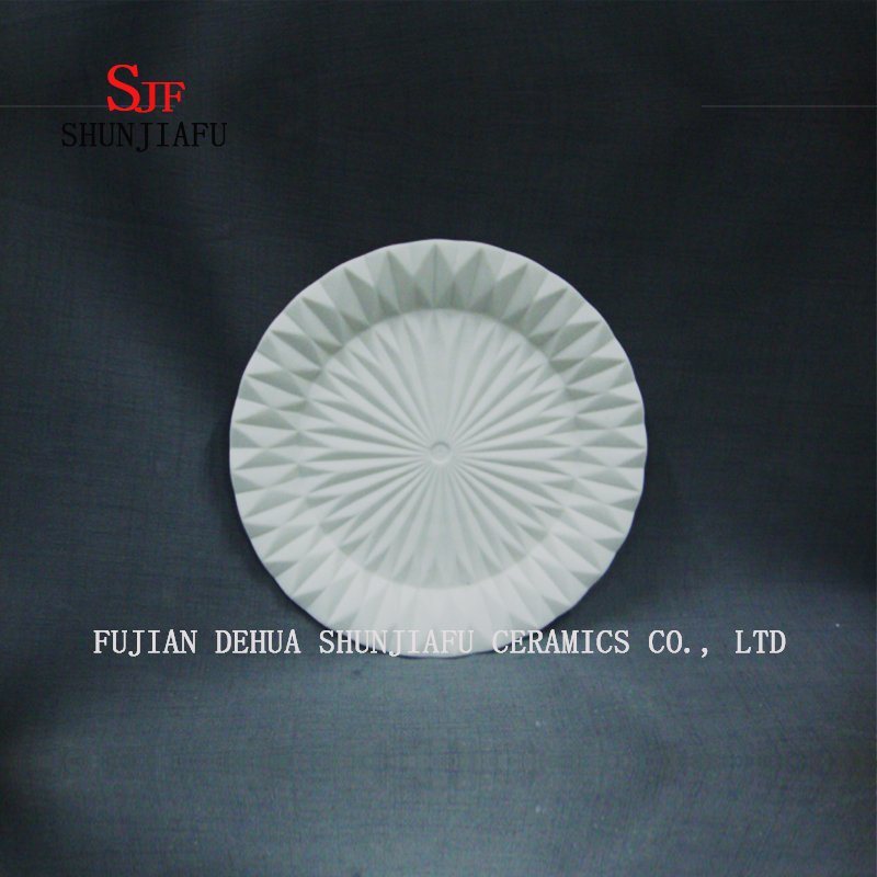 Rundes Keramikscheibengeschirr 3er-Set, Keramikscheibenschale (L / M / S)