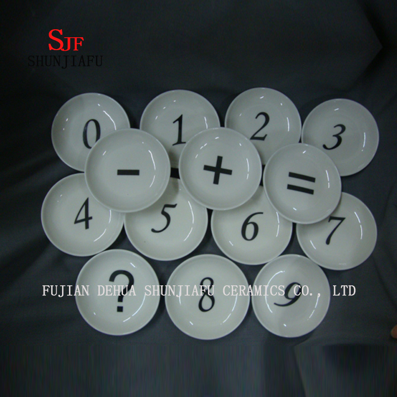 4 PCS & Keramik Weihnachtsgeschirr Vorspeisen Teller Porzellan Untertassen Sch&uuml;ssel Geschirr (Kreisform)