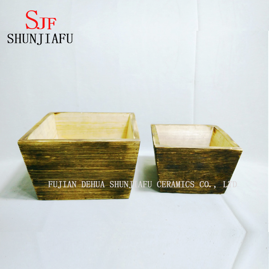 Blumen Holz Pflanzer Box f&uuml;r Pflanzen
