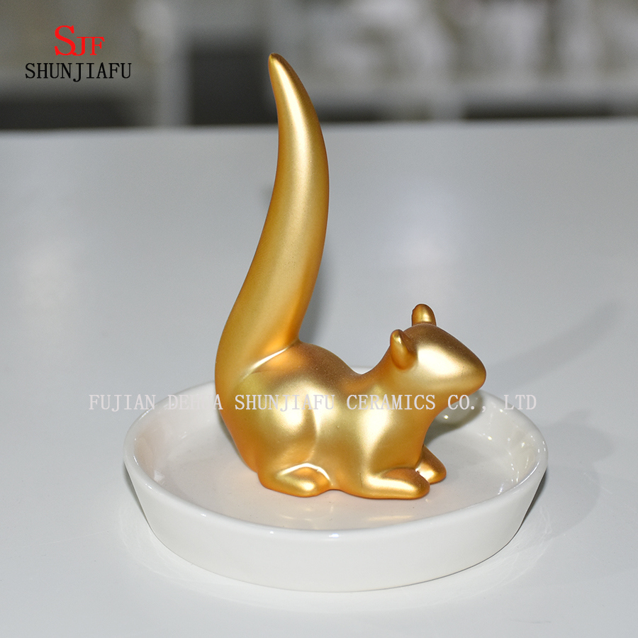 Schmuck Halskette Ring Ohrring Cat Stand Display Organizer Halter