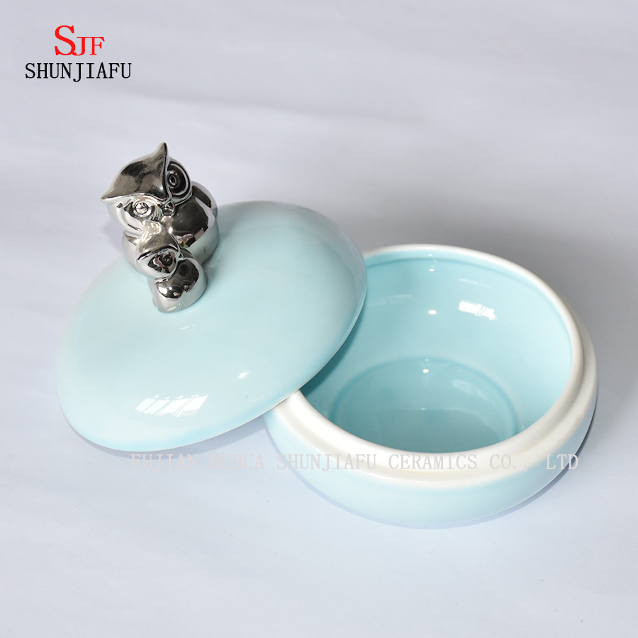 Tierform; Keramikbox, Schmuckschatulle