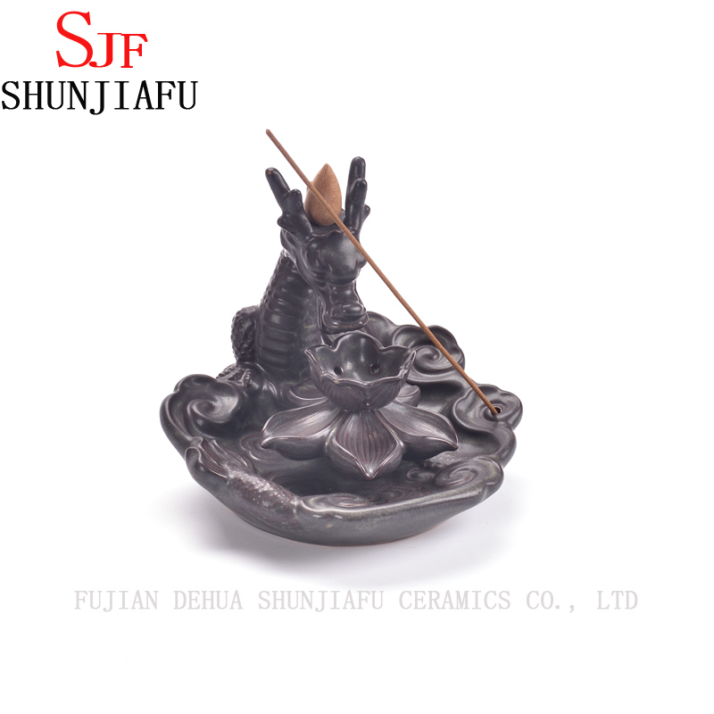 Ceramic Dragon Backflow Weihrauchbrenner