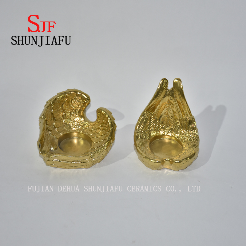 Engelsfl&uuml;gel Keramik Kerzenhalter Ornamente / Home / Weihnachtsdekoration