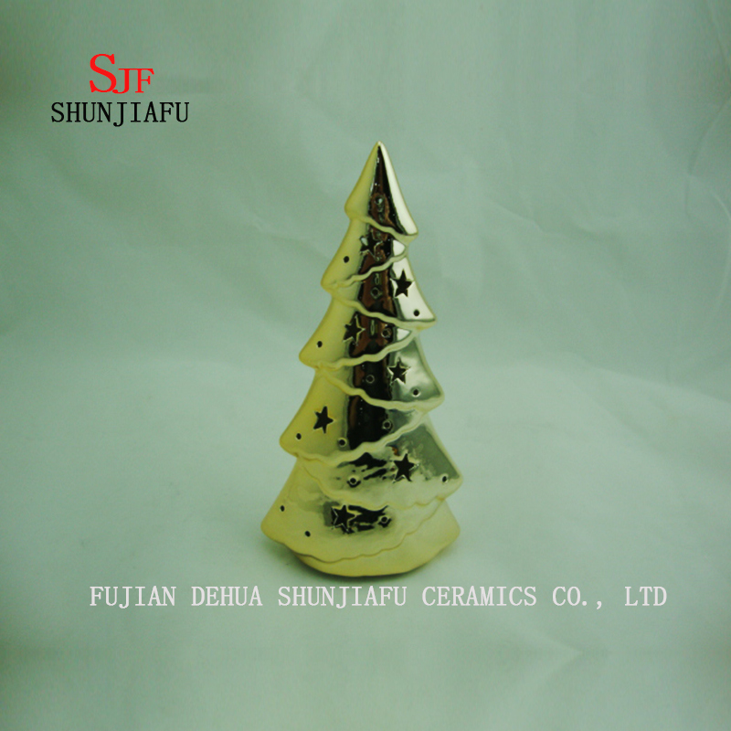 Galvanisierter Weihnachtskeramikbaum