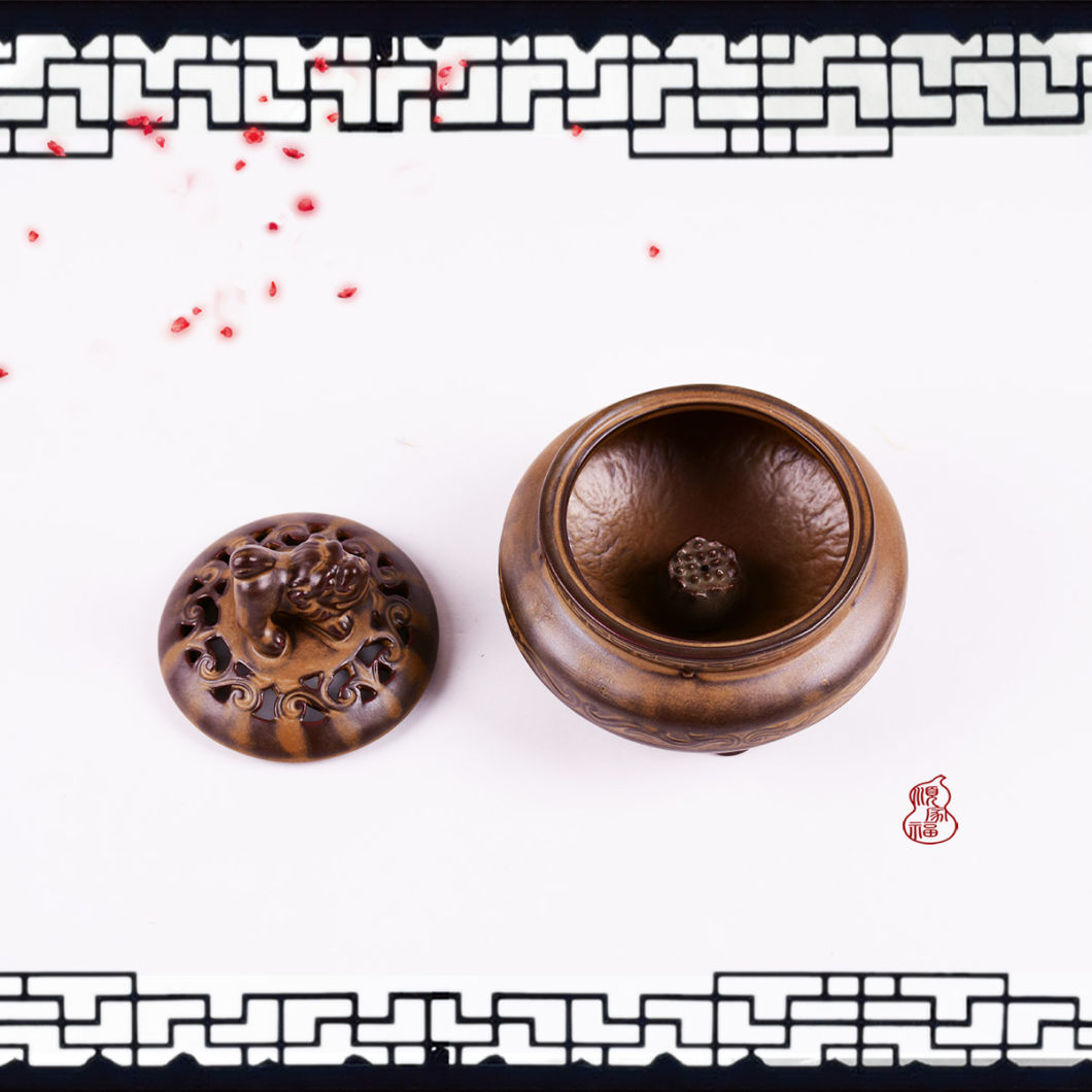 Schlafender L&ouml;wenring Weihrauchbrenner Weihrauchbrenner, Weihrauchhalter, R&auml;uchergef&auml;&szlig; f&uuml;r Meditation