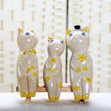Tierverzierung Porzellan Dekoration Kitty Ceramic Crafts Creative
