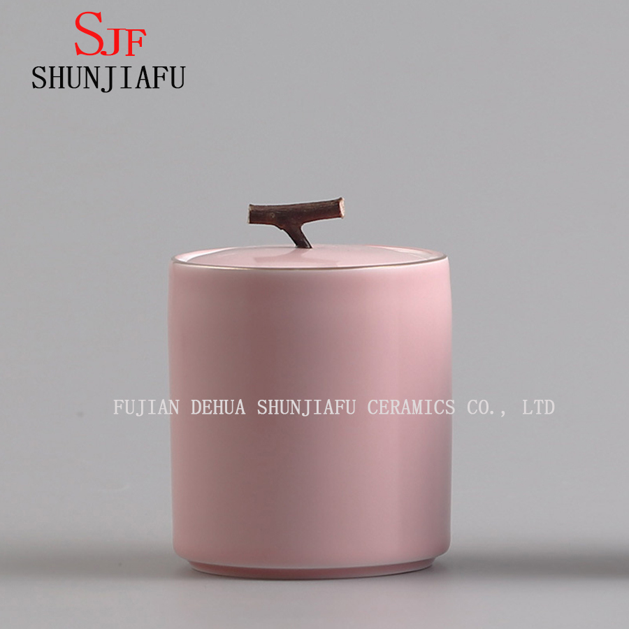 Tea Caddy Gr&uuml;ner Teekanne Aufbewahrungsbeh&auml;lter Keramik Teekanne Box