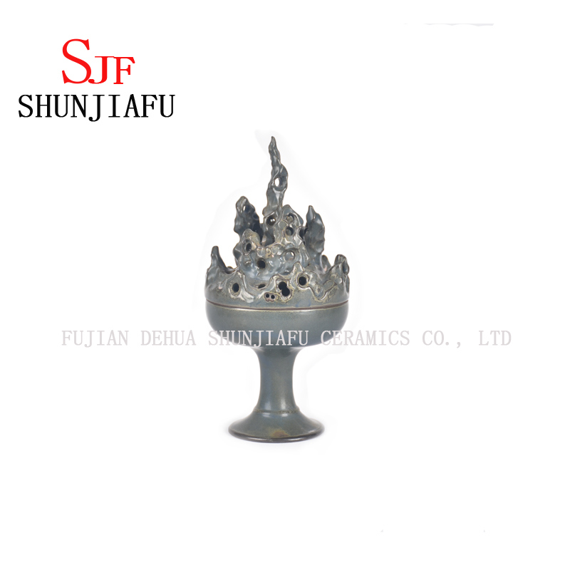 Einzigartiger Stativ-Keramik-Weihrauchbrenner