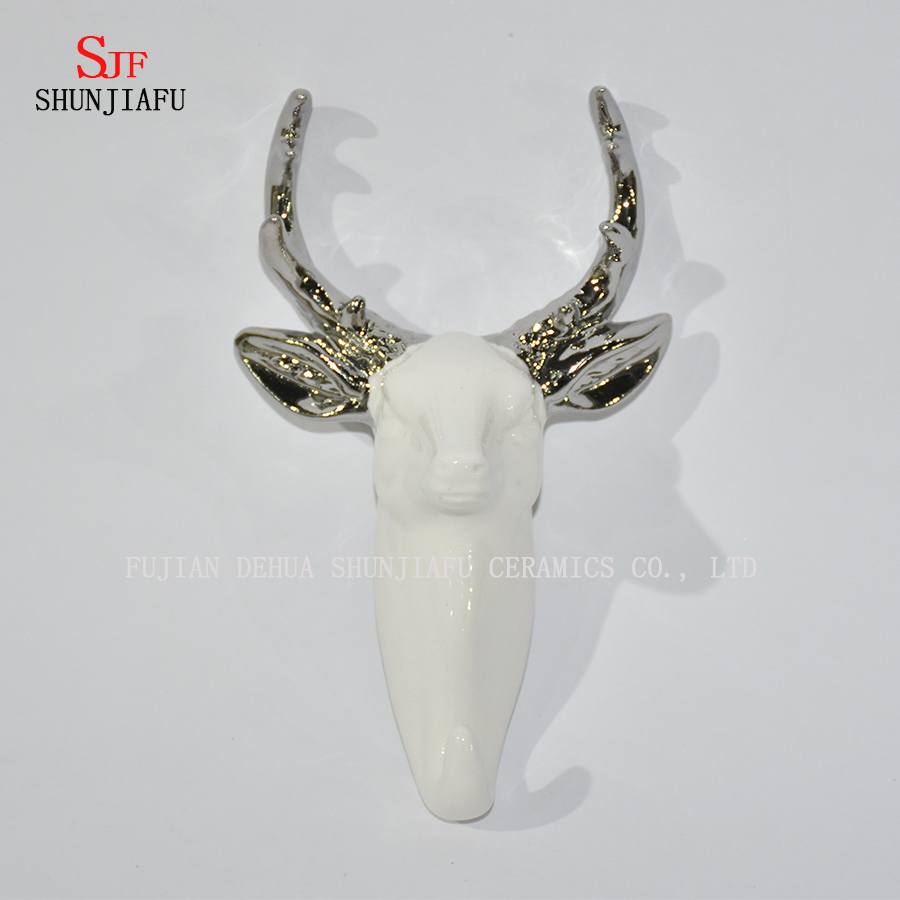 Keramik Taxidermie Hirschkopf Wanddekoration Dekoration / Galvanik Antilopenhorn