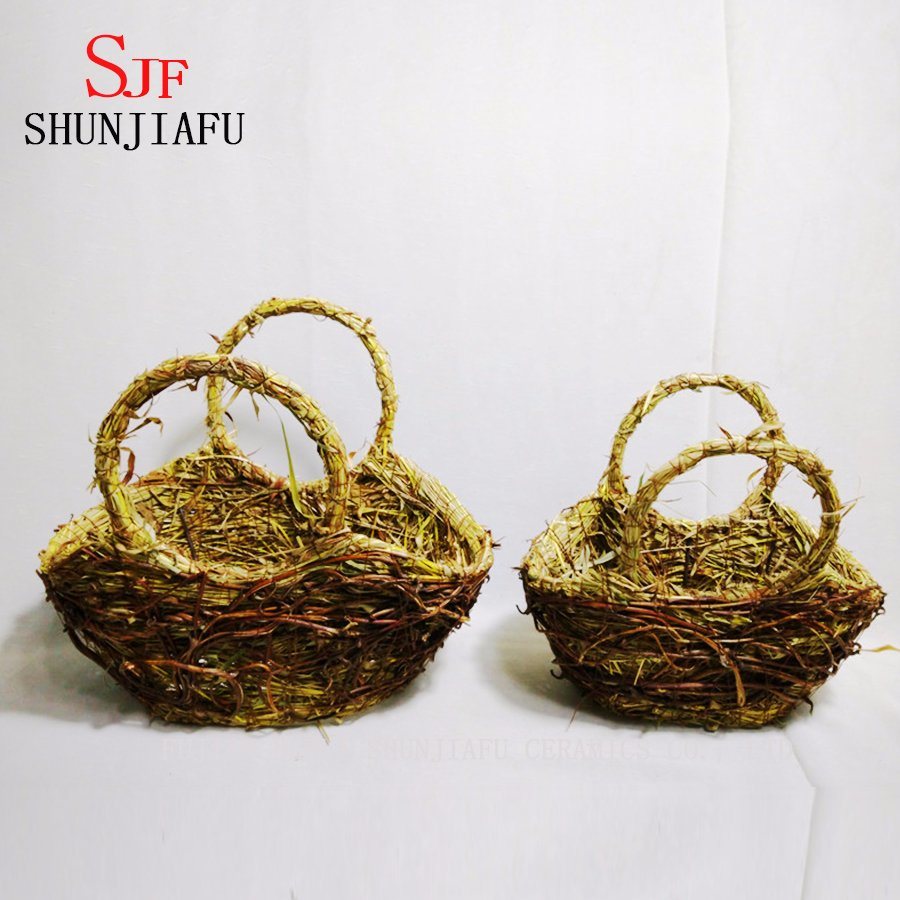Rattan Blumentopf
