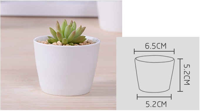 Dekorative Merkmale Pfirsichform Herzf&ouml;rmiger wei&szlig;er Blumentopf