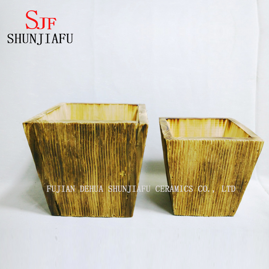 Blumen Holz Pflanzer Box f&uuml;r Pflanzen