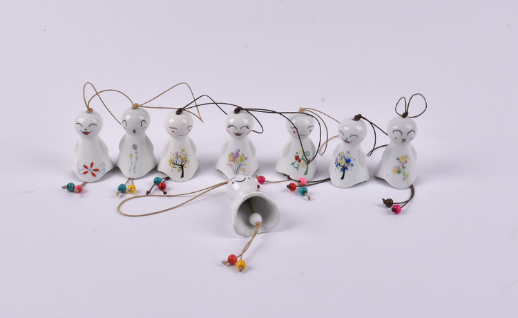 Sch&ouml;ne japanische Sunny Dolls Garden Chimes Keramik Windglocken (Stil kann variieren)