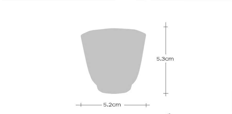 Hochwertige Brilliant White Porecelain Vital Teetasse, Octagon Cup Keramik