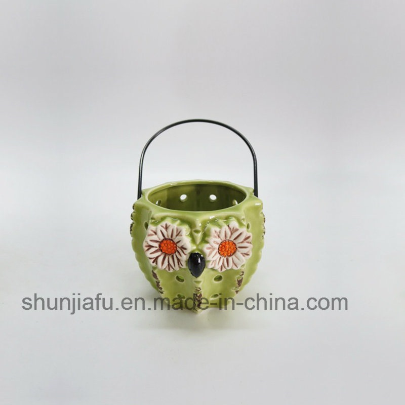 Keramikdekoration Green Cactus Type Vase