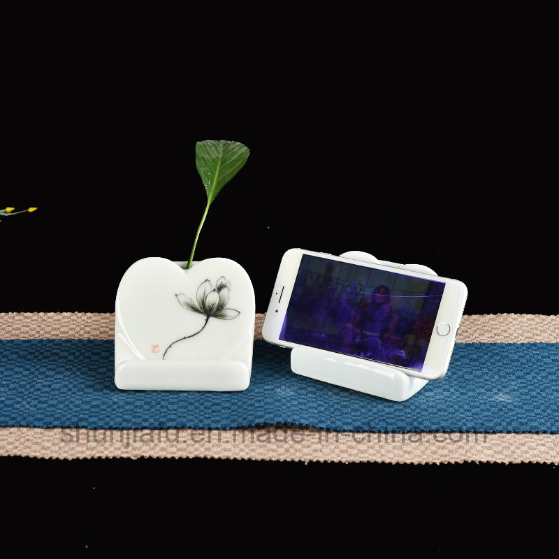 Handzeichnung Keramik Vase Typ Handyhalter