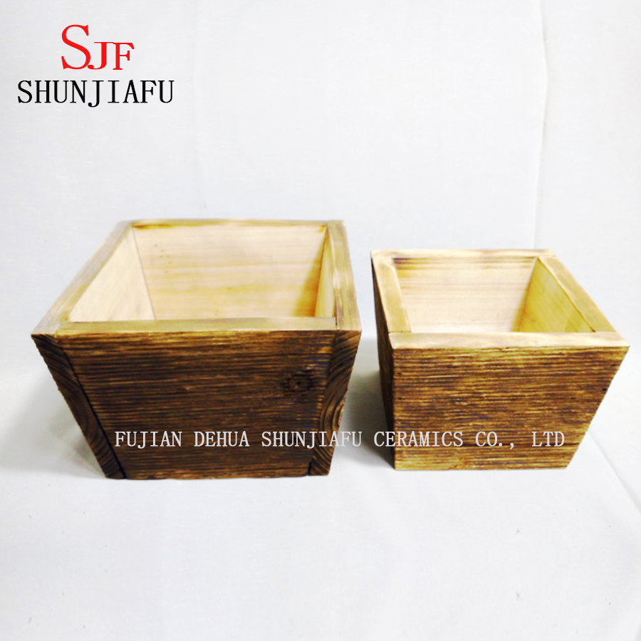 Blumen Holz Pflanzer Box f&uuml;r Pflanzen