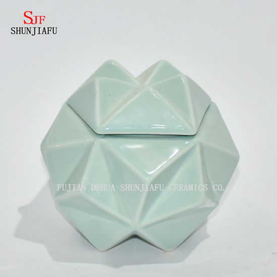 4 Farbe / Polygon Schmuckschatulle / Keramik