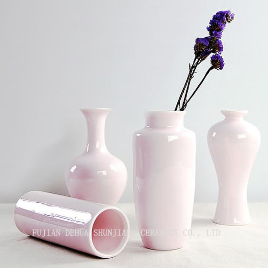 Rosa Design-Keramikvase für Hauptdekoration