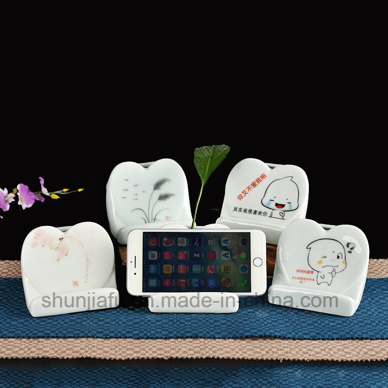 Handzeichnung Keramik Vase Typ Handyhalter