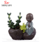 Keramik Haus / Garten Chinese Cute Little Buddhist Monk Design Blumentopf