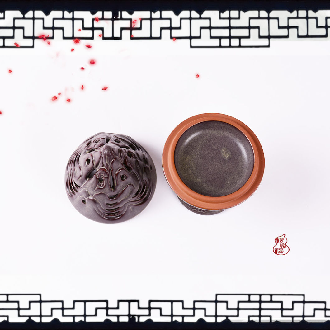 Keramik Lotus Laterne Weihrauchbrenner Keramik handgemachte Sandelholz R&auml;uchergef&auml;&szlig; Home Decoration