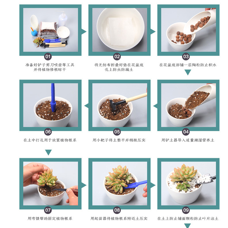 Couchtisch Schreibtisch Typ Keramik Blumentopf Wei&szlig;e Gans