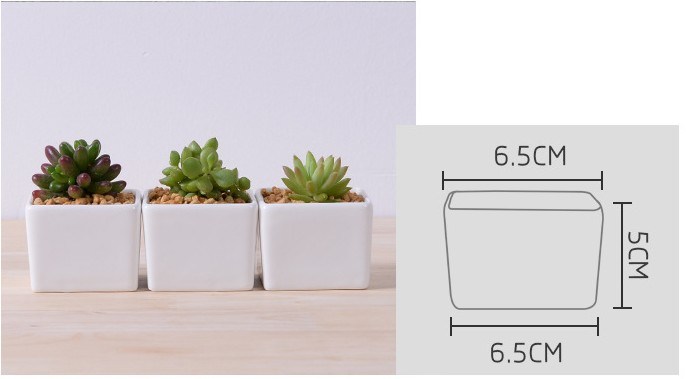 Couchtisch Schreibtisch Typ Keramik Blumentopf Wei&szlig;e Gans