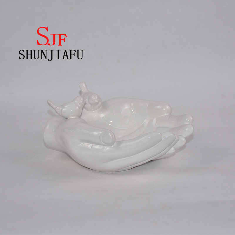 Beide H&auml;nde formen Keramik-dekorative Schale f&uuml;r K&uuml;chengeschirr / Heimdekoration