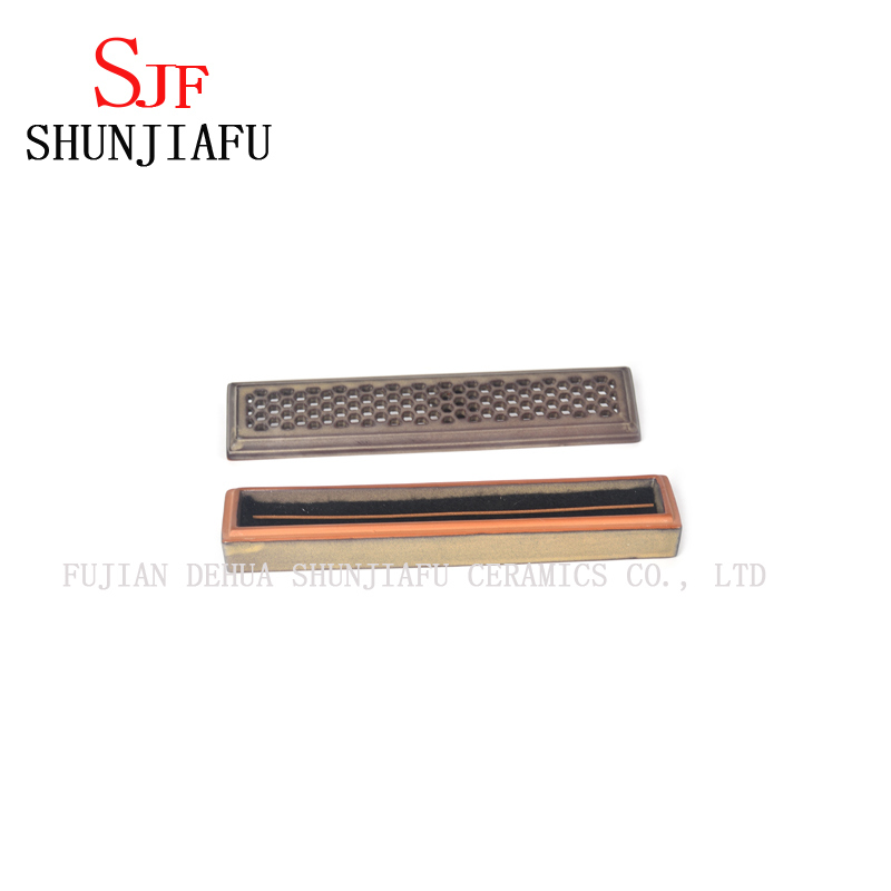 Keramik Weihrauchhalter eingesetzt Box vier Farben