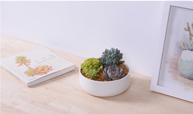 Kleiner runder Keramikblumentopf Name: Quadratischer Keramiktopf