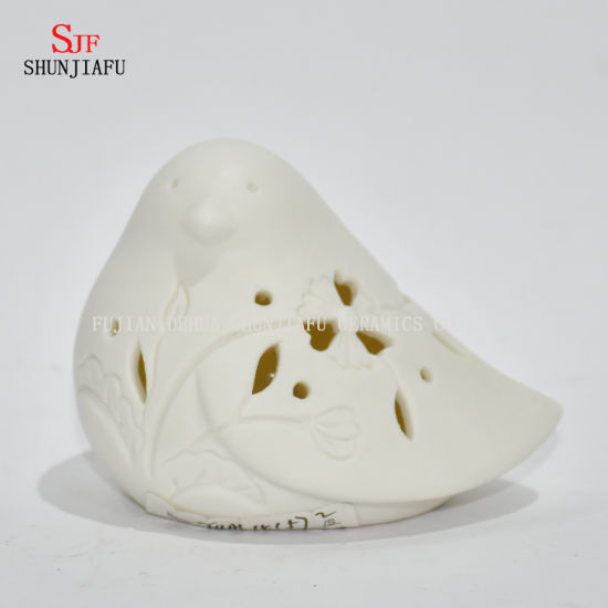 Niedliche Vogelform Keramik Design Teelicht Sturm Laterne - Kerzenhalter / Weihnachtsgeschenk