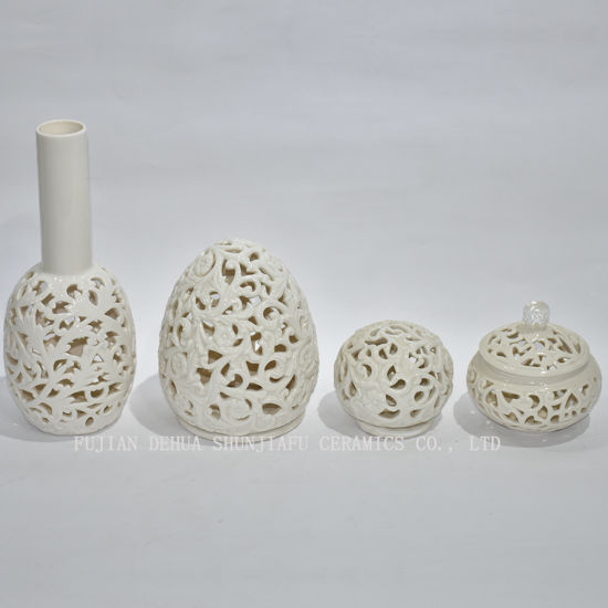 Form Keramikhalsvase aushöhlen