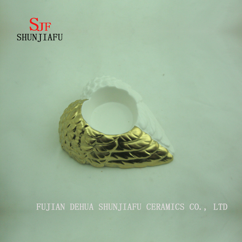 Angel Wings Kerzenhalter Ornament Geburtstag Weihnachtsgeschenk, Keramikhalter