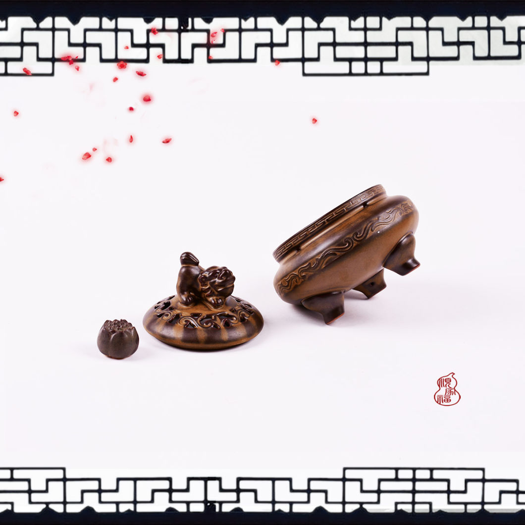 Schlafender L&ouml;wenring Weihrauchbrenner Weihrauchbrenner, Weihrauchhalter, R&auml;uchergef&auml;&szlig; f&uuml;r Meditation