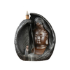 Heimtextilien Dekoration Keramik Schwarz Gold Schwarz Guanyin Räuchergefäß Rückfluss Buddha Statue Handwerk Geschenke