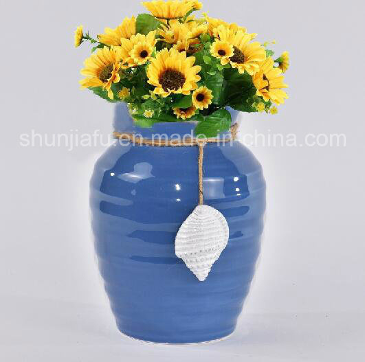 Keramikvase Ideales Geschenk für Party, Hochzeit, Zuhause, SPA (Blau)