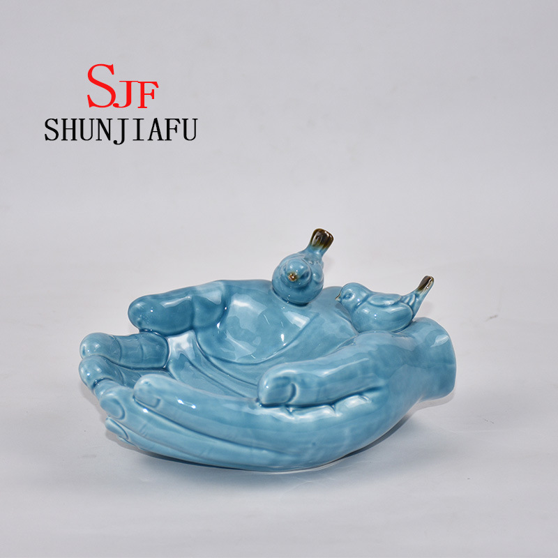 Beide H&auml;nde formen Keramik-dekorative Schale f&uuml;r K&uuml;chengeschirr / Heimdekoration