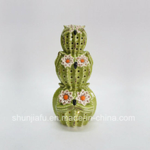 Keramik LED Cactus 3 Ball Ornament