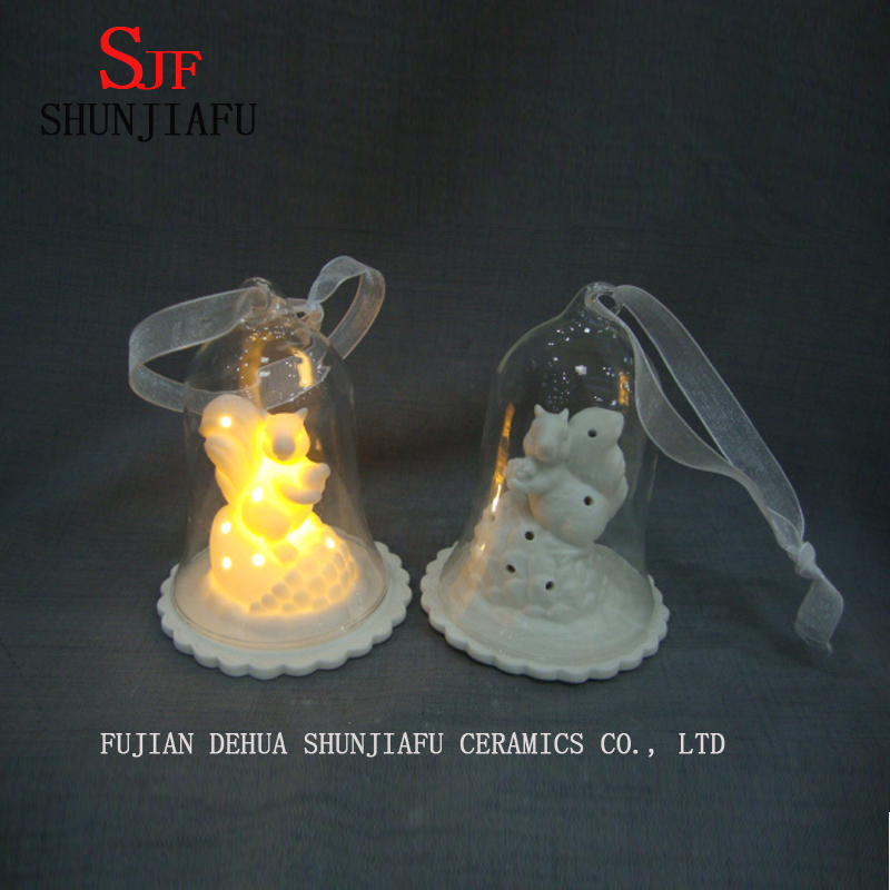 World Christmas Apothecary Inspirierte Glaskuppel-Ornamentabdeckung - Keramik