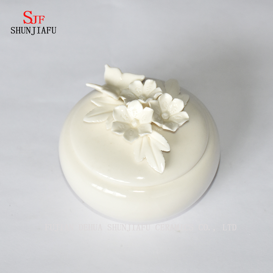 Hochwertige Schmuckschatulle aus wei&szlig;em Porzellan - Geschenk-Weihnachten